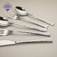 Ensemble de couverts plats en acier inoxydable 201SS à motif tressé, prix de gros usine Jieyang, pour hôtels, supermarchés et restaurants