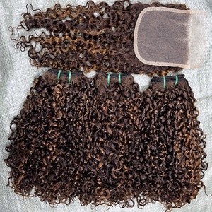 12a Fumi Super Double Drawn Virgin Human Hair <b>Pixie</b> Curls Bundles - Product Image 6