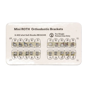 Professionele orthodontische beugels van metaal, mini Roth 022 bracket - Product Image 1