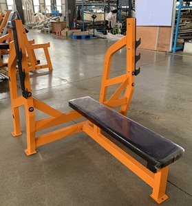 Banco de pesas plano comercial de alta resistencia para press de banca con barra, ideal para entrenamiento de fuerza en el gimnasio en casa - Product Image 5