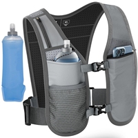 Sac de course pour téléphone et bouteille d'eau avec bande réfléchissante, respirant et imperméable pour le cyclisme nocturne, gilet de course décontracté, logo personnalisé