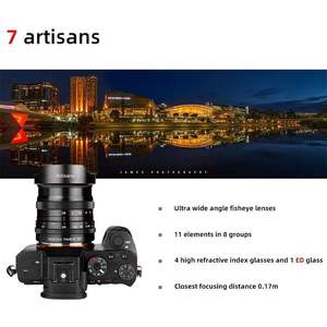 เลนส์กล้อง 7Artisans 10 มม. F2.8 ฟูลเฟรม โฟกัสแมนนวล 8 กลุ่ม 11 องค์ประกอบ เลนส์ฟิชอาย อุปกรณ์เสริมสำหรับเมาท์ E/L/<span class=keywords><strong>Z</strong></span>/R - Product Image 6