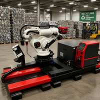 Robot de soudage sur rail multi-articulations réglable avec planification automatique du trajet pour équipement de soudage à l'arc industriel