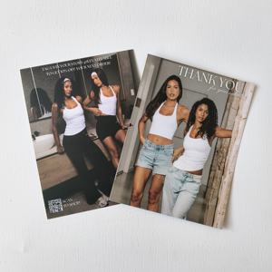 Carte de remerciement personnalisée avec impression personnalisée, marque de luxe, emballage pour petites entreprises, carte de remerciement pour achat avec logo pour votre commande - Product Image 2