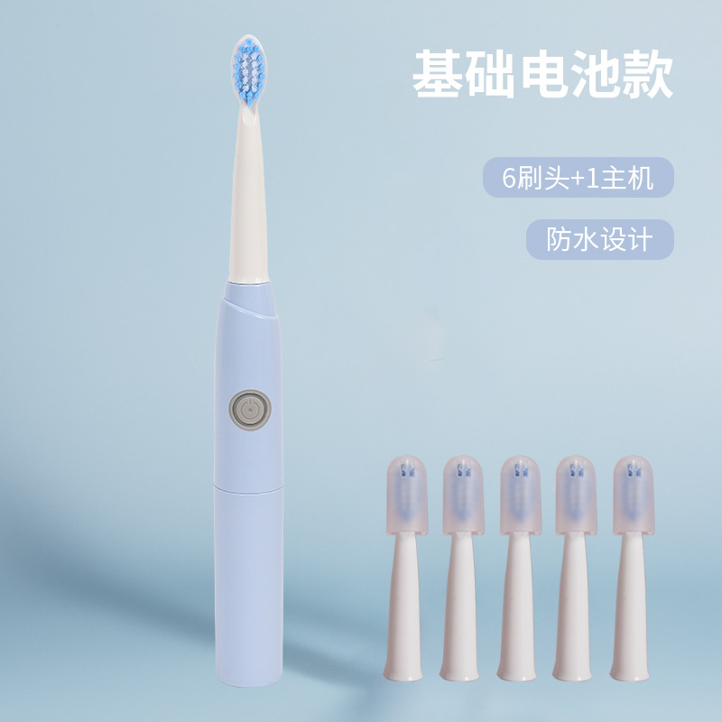 Blue 4 brush heads