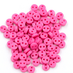 Tùy Chỉnh Trẻ Em Của Nhựa 6Mm 2 Lỗ Đầy Màu Sắc Vòng Trang Trí Nhựa <span class=keywords><strong>Mini</strong></span> Nút Cho DIY - Product Image 3