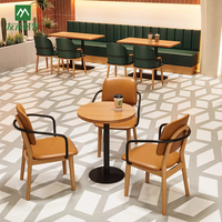 Tables et chaises de réception Youmu Shiguang Cafe, en bois massif, écologiques, durables, design nordique moderne, pour restaurant