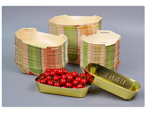 Caja de Frutas Biodegradable y Ecológica Personalizada, Caja de Comida Desechable en Forma de Barco, Empaque de Papel Kraft para Llevar - Product Image 6