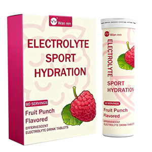 อาหารเสริมโภชนาการสำหรับนักกีฬาแบบ OEM ฉลากส่วนตัว ปราศจากน้ำตาล  ชนิดเม็ดฟู่  สำหรับการดูแลความชุ่มชื้นด้วยอิเล็กโทรไลต์  อาหารเสริมเพิ่มพลังงาน - Product Image 2