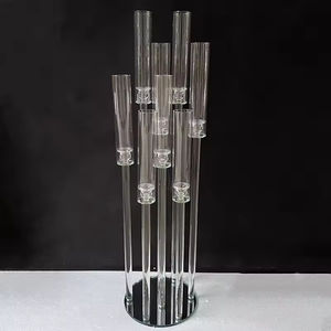 MH-TZ0728 9 Armpilaren Kristallen Kandelaar Bruiloft <span class=keywords><strong>Centerpieces</strong></span> Kristallen Kandelaars - Product Image 3