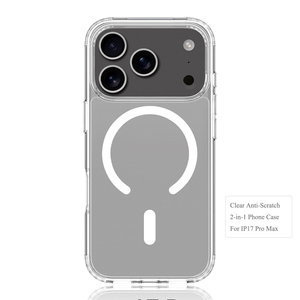 Clear Scratch-Resistant 2-in-1 Phone Case for iPhone 17 Series Factory Direct Shockproof Magnetic Cover Bulk Supply - Product Image 6