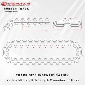 Rubberen Spoor 180X72X38 Voor <span class=keywords><strong>Kobelco</strong></span> <span class=keywords><strong>Fc50</strong></span> Rupskraan Vervanging Onderstel Rupsband - Product Image 3
