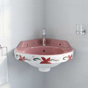 Luxury Rectangular Ceramic Wall Hung Wash Basin European Bathroom Hand Wash Sink for Hotel Projects Wholesale - Product Image 3