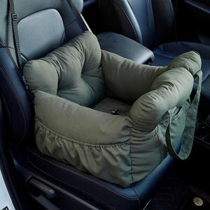Siège <span class=keywords><strong>de</strong></span> voiture pour chien <span class=keywords><strong>de</strong></span> luxe, carré, solide, imperméable, écologique, motif dessin animé, surélevé, avec sangles <span class=keywords><strong>de</strong></span> sécurité, prêt pour le voyage - Product Image 3