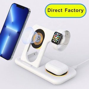 The New Listing Phone 3 in 1 Magnetic Android Kit 15W Fast Charging Portable Foldable Wireless <strong>Charger</strong> - Product Image 3