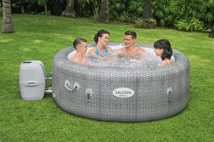Bain à remous <span class=keywords><strong>gonflable</strong></span> Bestway Design en forme de bateau <span class=keywords><strong>Lay</strong></span>-<span class=keywords><strong>z</strong></span>-<span class=keywords><strong>spa</strong></span> Siena Airjet, nouveau centre de relaxation autoportant - Product Image 3
