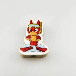 Custom Printed Cartoon Rubber <b>Eraser</b> Different Shape Pencil - Product Image 2