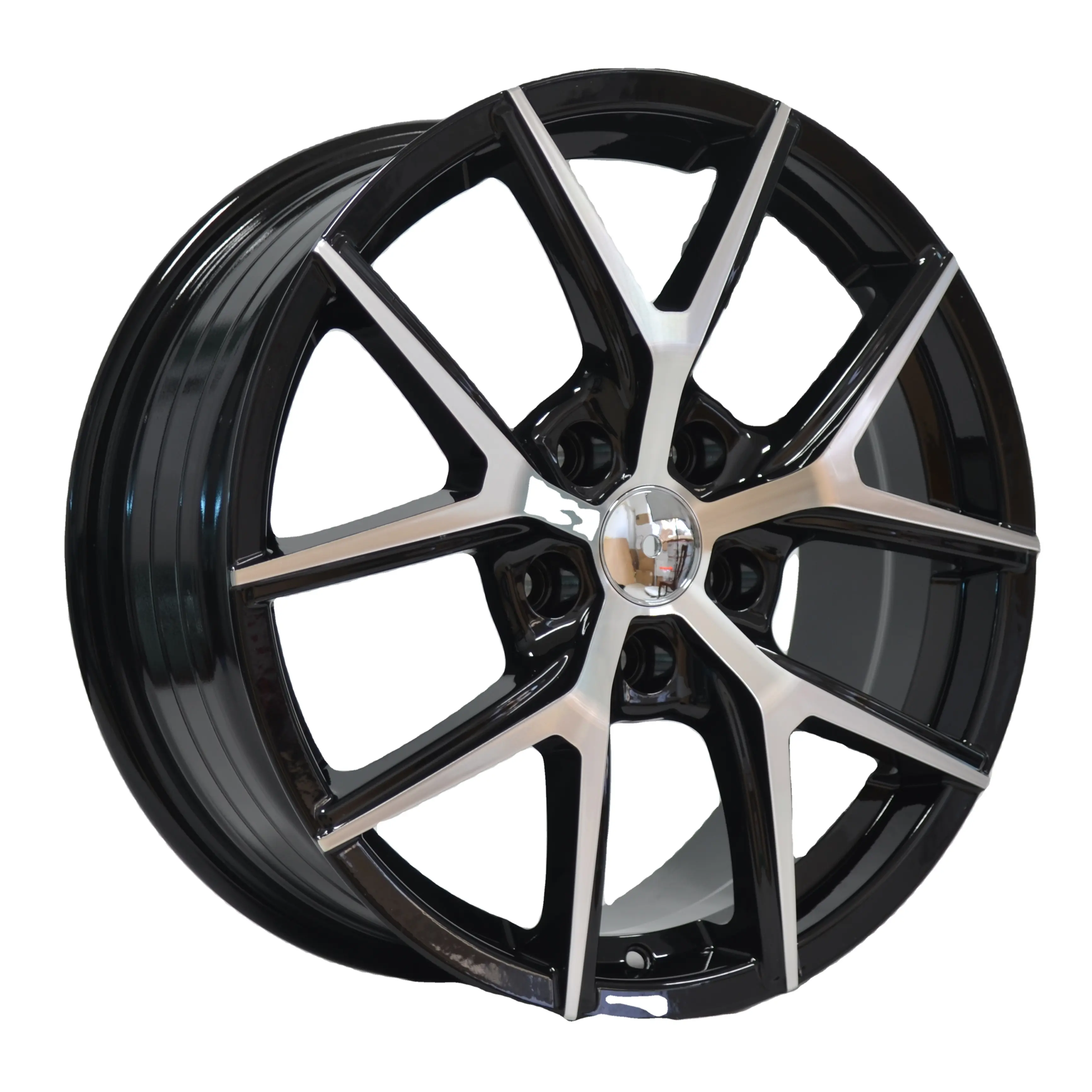 Llantas de 17x7 PCD aros 5x114 para coches japoneses, llantas aptas para marcas, máquina negra, ruedas de coche de pasajeros