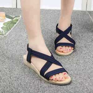 Nieuwe Dames Zomer Beknopte Sandalen Plus Maat 42 Platte Sandalen Dames Flip Flop Casual Open Teen Strandschoenen Dames - Product Image 2