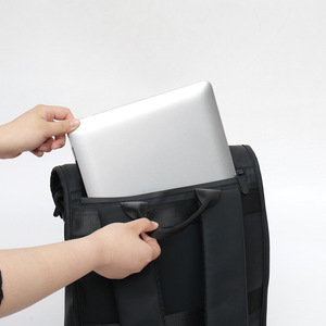 Nylon Laptop Backpack Fashionable Casual Style Outdoor Commuting Waterproof Travel Pack for Men - Product Image 3