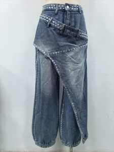 <span class=keywords><strong>Jeans</strong></span> Trendy a <span class=keywords><strong>Vita</strong></span> <span class=keywords><strong>Alta</strong></span> e Gamba Dritta per Donna, Lussuosi con Applicazioni di Strass, Modello Ampio e Comodo 2026 - Product Image 3