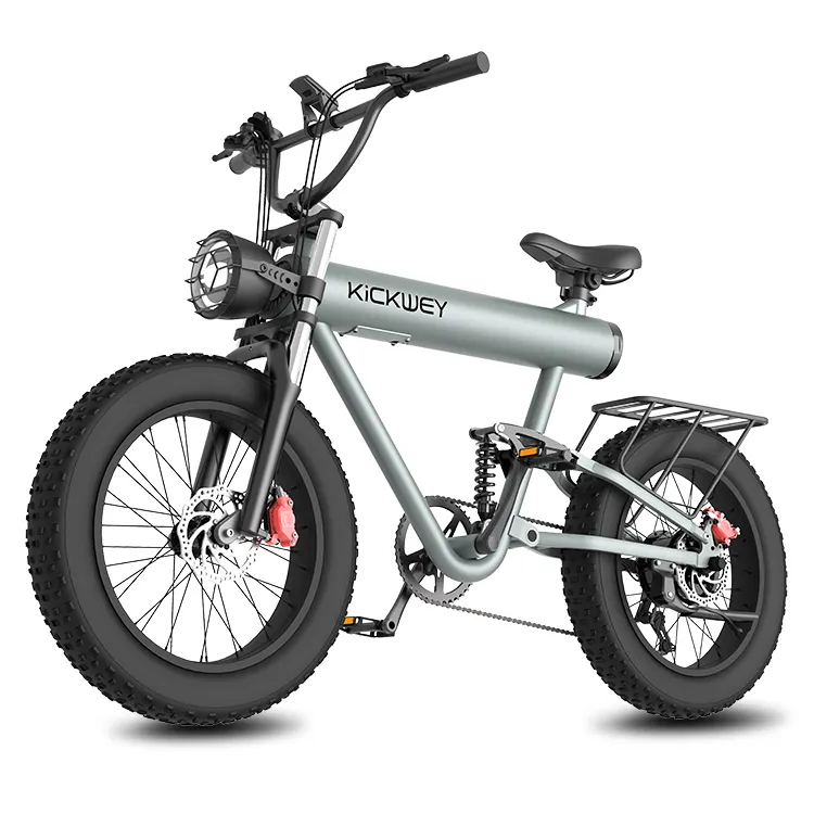 Super Usa Magazijn Elektrische Hybride Fiets Retro Vintage Lage Prijs Voorwielophanging 48V Ebike Dirt Mountain E Fat Bike