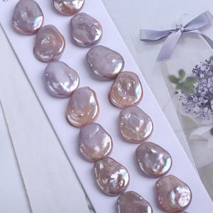 Perlas Naturales Sueltas en Forma de Inodoro, Color Rosa Morado, de 15-16 mm, con Accesorio para Collar de Perlas Naturales - Product Image 2