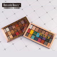 Palette de fards à paupières scintillants mats 24 couleurs, non tachant, maquillage de scène, coffret cadeau, poudre scintillante, vente en gros