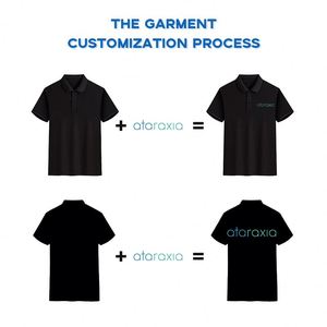 100% algodón hombres en blanco personalizado bordado Logo liso manga corta personalizado hombres Polo ropa de etiqueta privada - Product Image 3