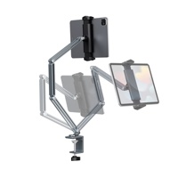 Boneruy support de bureau pliable Portable en alliage d'aluminium, support de diffusion en direct, support de téléphone et de tablette