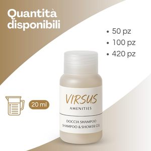 Flaconi per igiene intima da 20 ml trasparenti con tappo richiudibile per hotel, B&B, ostelli - Product Image 3