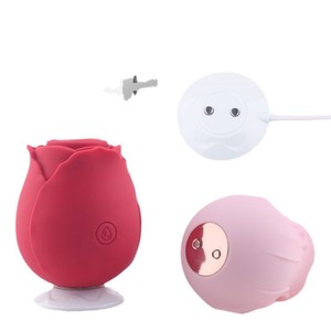 USB Magnetic wiederauf ladbare Klitoris Silikon Rose <span class=keywords><strong>Vibrator</strong></span> Sexspielzeug für Frauen mit Saug funktion - Product Image 5