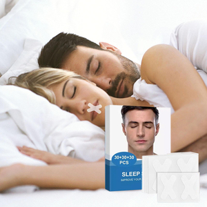 Cinta Adhesiva Bucal para Dormir, 30 Tiras en Forma de X, Hipoalergénicas, de Calidad Premium, para Ronquidos, Remoción sin Dolor, Transparentes - Product Image 1