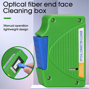 Outils de nettoyage de Fiber optique SC/FC/LC/ST outil d'essuyage boîte de nettoyage de visage d'extrémité optique queue de cochon pour FTTH Compatible WiFi GPRS TCP - Product Image 3