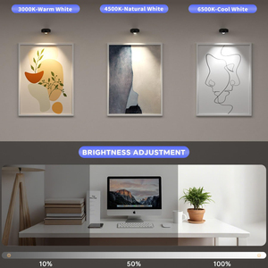 Under Cabinet <b>Light</b> <b>with</b> Charge Station, Rechargeable Magnetic Poster <b>Lights</b> <b>with</b> 3 Color Temperatures, Dimmable <b>Timer</b> LED <b>Light</b> - Product Image 3