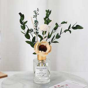 ขวดแก้ว SS02026หรูหราขนาด100มล. กกกกกกกกกกกกกกของตกแต่งบ้านรถน้ำหอมปรับอากาศกลิ่นดอกทานตะวันน้ำหอมแตกต่างกัน - Product Image 5