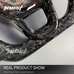 Para Seat Cupra 2018-2025 Formentor Tavascan Terramar Leon <span class=keywords><strong>Arona</strong></span> Ibiza Ateca Volante de fibra de carbono real personalizado - Product Image 4