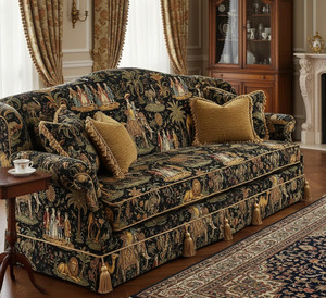 Tela de Tapicería Personalizada Estilo Chinoiserie, Terciopelo Holandés, Satén, Lino, Lona, Terciopelo Celosia por Metro para el Hogar - Product Image 3