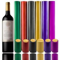 Capsule de bouteille de vin rouge Couvercles en plastique thermorétractables en PVC avec bande détachable