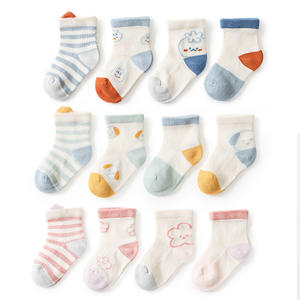 Bonne qualité yunshan printemps été bébé chaussettes maille mince coton bébé<span class=keywords><strong>s</strong></span> nouveau-né classe a désossé enfants garçons et filles - Product Image 1