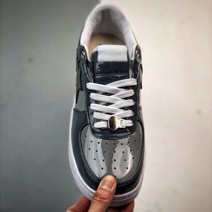 Zapatos de Marca Famosa de Alta Calidad, Bapeeess, Diseño de Estrella, Cuero Sintético Patentado, Malla Transpirable, Ligeros, Color Morado, Casuales - Product Image 2