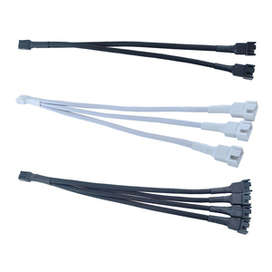 1 tot <span class=keywords><strong>2</strong></span>/<span class=keywords><strong>3</strong></span>/4 27cm PWM PC-ventilator voedingsverlengkabel CPU-chassis koelventilator splitter adapter 4-pins mannelijk naar vrouwelijk voor behuizing radiator - Product Image 1
