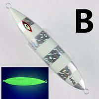 Leurre de pêche UV OEM 400g, type jig, imprimé, coulant, pour la pêche en mer, en rivière, en lac et en ruisseau