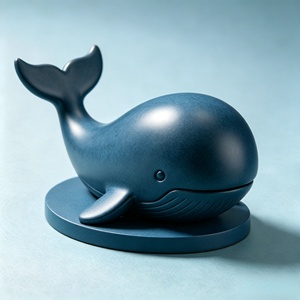 Oasis en las Profundidades Marinas: Admirando a <span class=keywords><strong>la</strong></span> Ballena Azul. Este adorno es tallado y fundido por Bozhiyi - Product Image 3