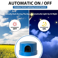Sensor de Control de Luz Automático con Fotocélula Serie BF de CNRIYA, Interruptor de Amanecer/Angustura para Luces de Calle y Parques, Diseño de Bloqueo Giratorio, IP54, LED