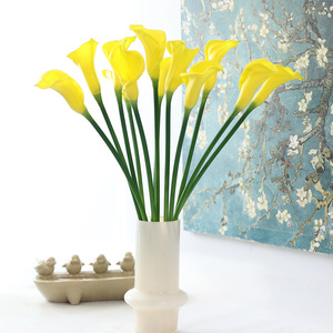 จุด PU Calla Lily ดอกไม้ประดิษฐ์รู้สึกเผือกปลอมสำหรับงานแต่งงานห้องโถงดอกไม้ศิลปะดอกไม้การจัดช่อดอกไม้ด้วยมือ - Product Image 3