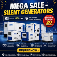 Générateur diesel industriel 100/150/250/500/1000/1250/1500/2000/2250 KVA Kw avec moteur Mitsubishi/Sme/Yuchai/Mtu/Baudouin Super ATS