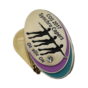 Armonia paesaggio metallo emblema natura moderna a due toni <span class=keywords><strong>motivi</strong></span> industriali lucidati spilla anniversario lettere da <span class=keywords><strong>collezione</strong></span> - Product Image 6