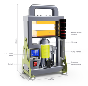 Nouvelle <span class=keywords><strong>Presse</strong></span> à Chaud Manuelle pour <span class=keywords><strong>Rosin</strong></span> 2026, 5, 8, 10, 20 Tonnes, Norme UE, 600W, Double Plaque Chauffante, pour Extraction de <span class=keywords><strong>Rosin</strong></span> et Écran d'Affichage pour Imprimante de Tubes - Product Image 5