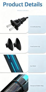 Lampe stérilisatrice UV pour aquarium, tube en quartz, 220V, boîte de désinfection de l'eau, lumière UV intégrée - Product Image 5